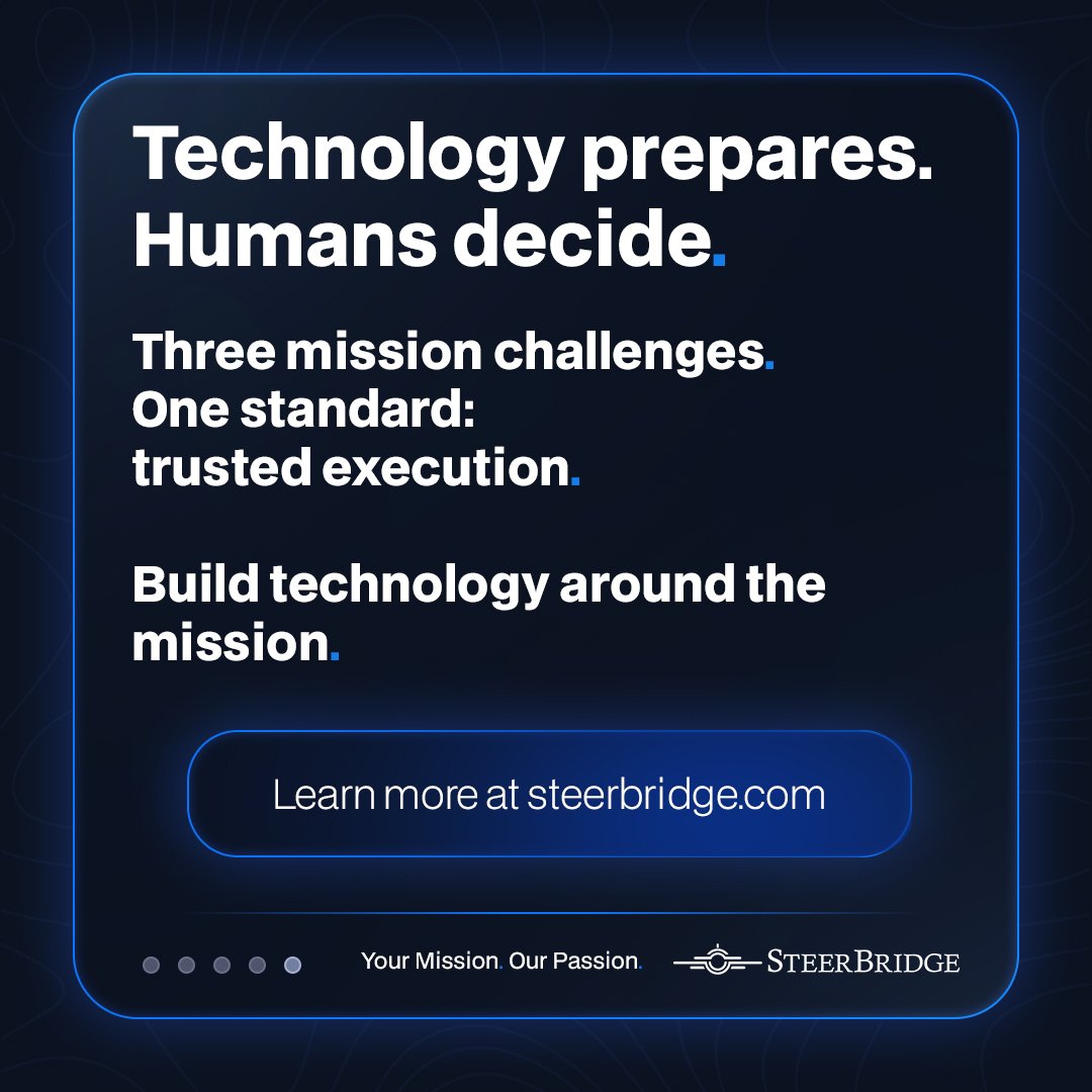 Tech prepares. Humans decide.
