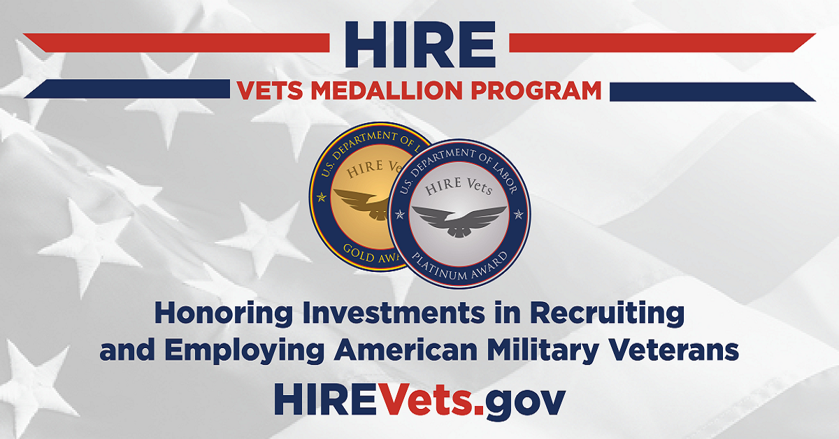 SteerBridge Receives 2024 Hire VETS Medallion Award from the U.S. Department of Labor
